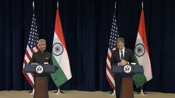 External Affairs Minister Dr S Jaishankar and US Secretary of State Antony Blinken hold a joint pres
