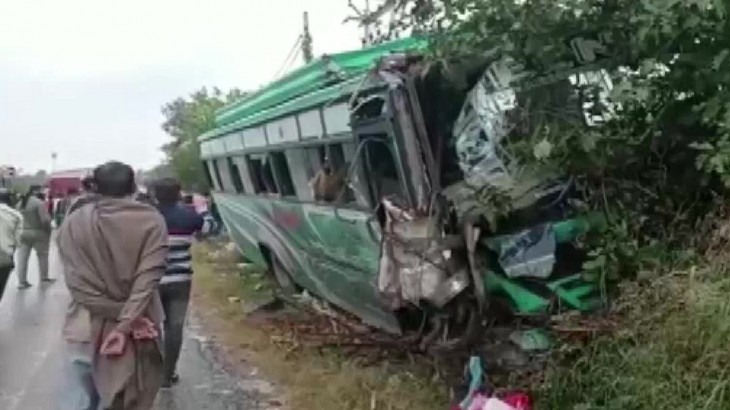 Three dead in bus collision at Jammu Pathankot National Highway