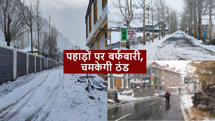 Weather Update Fresh Snowfall In Himachal and Kashmir