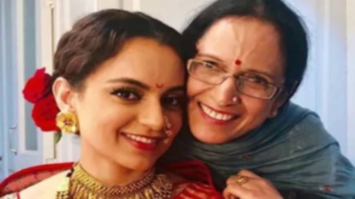 Kangana with her mother