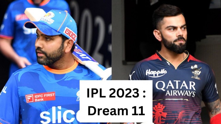ipl 2023 rcb vs mi dream 11 team update in hindi rohit vs faf