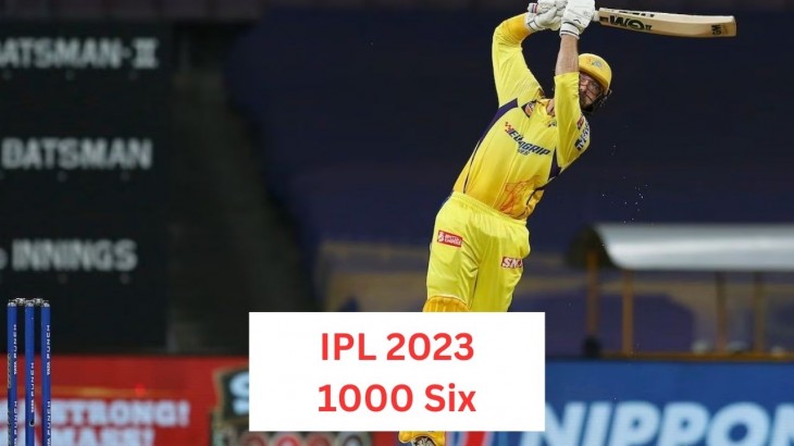 ipl 2023 1000 six in ipl 2023 by conway in csk vs dc match