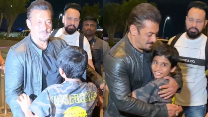 Salman Khan hugs his little fan