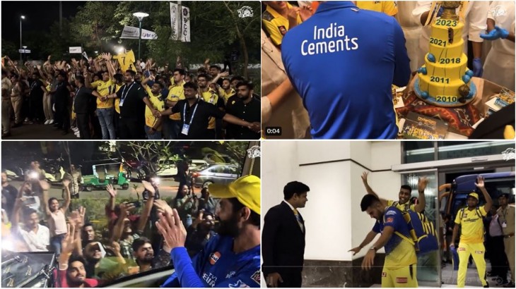 IPL 2023 CSK VICTORY MARCH VIDEO VIRAL