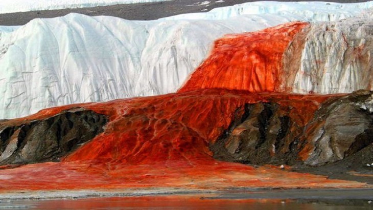 Blood Red Waterfall