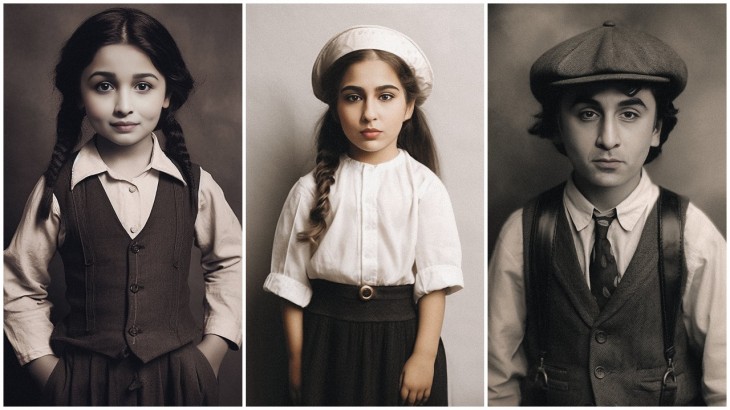 Bollywood Actors AI Childhood Photos