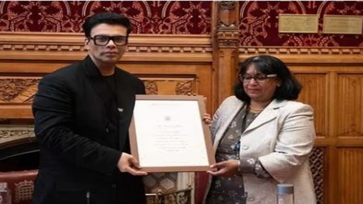 karan johar uk parliament honours him