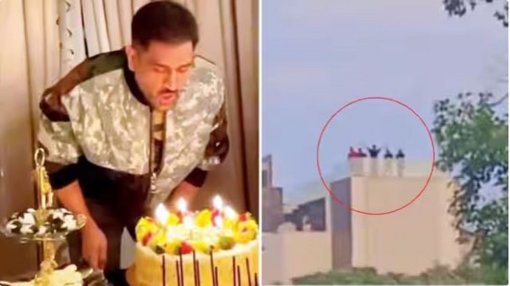 ms dhoni birthday video goes viral waving to fans at ranchi