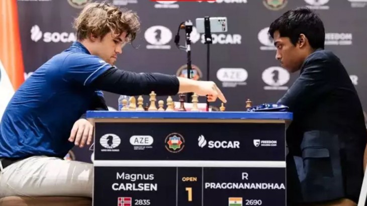 chess world cup final praggnanandhaa vs magnus carlsen india loss