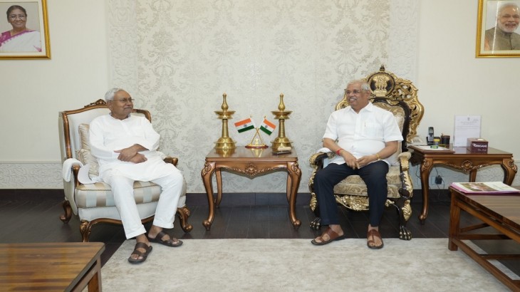 CM Nitish Kumar with governor
