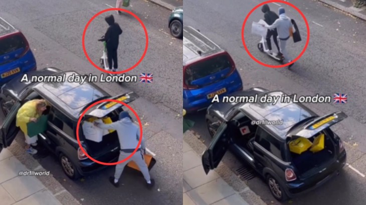 London theft video viral