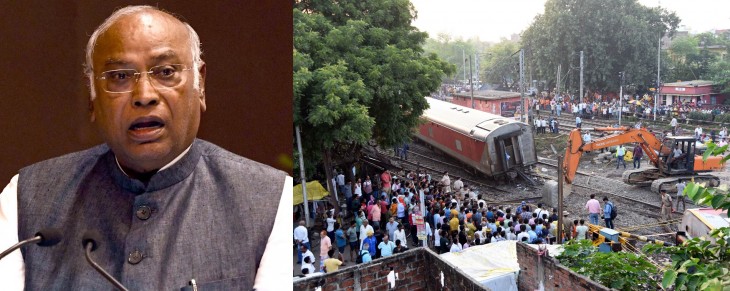 hindi-kharge-condole-death-of-paenger-in-northeat-expre-derailment-in-bigar-buxar-demand-fixing-acco
