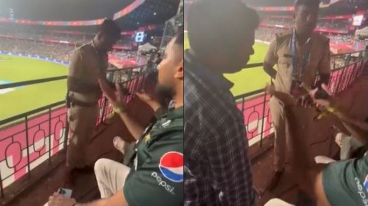 chinnaswamy stadium pakistan fan fight with police