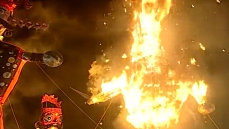 Burning of Ravana across the country