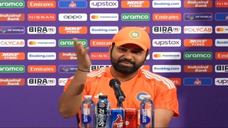 rohit sharma angry in press conference