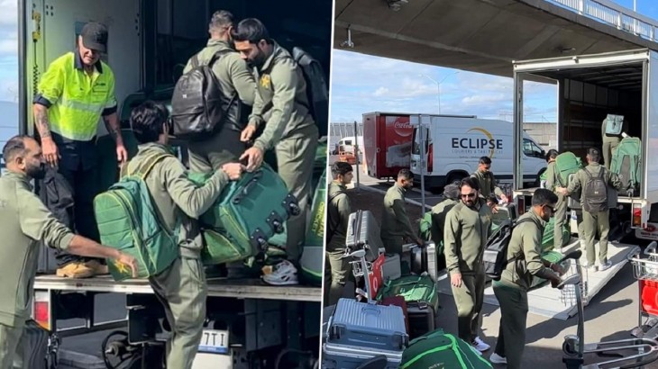 Pakistan players load luggage Viral Video