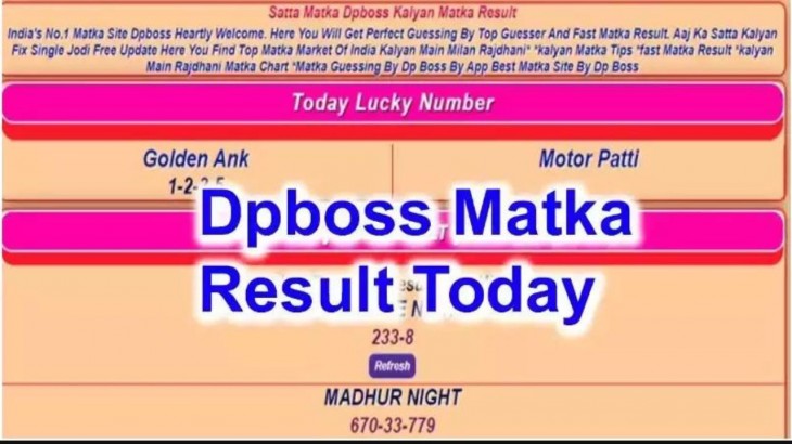 DpBOSS Satta King Result 25 March 2024