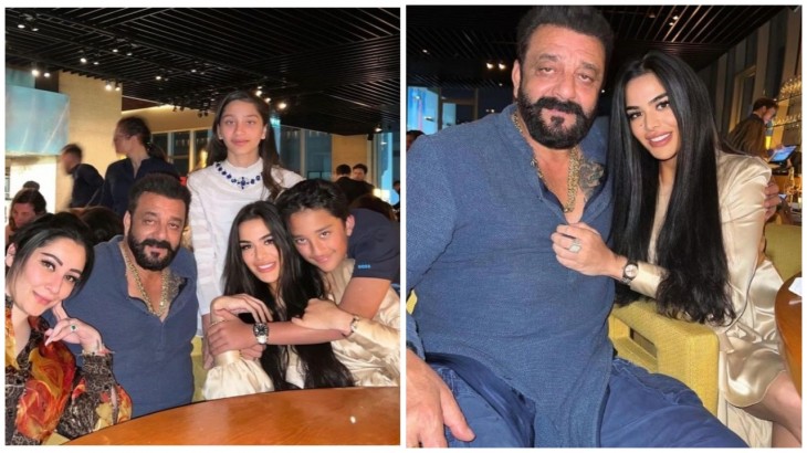 sanjay dutt with family
