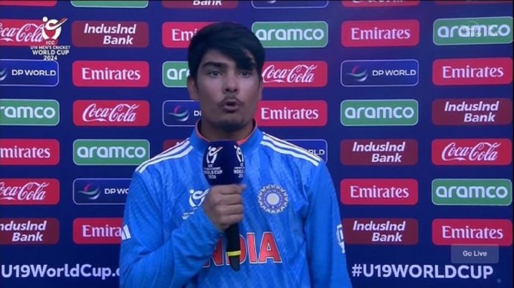 under-19 captain uday saharan statement after won man of the match