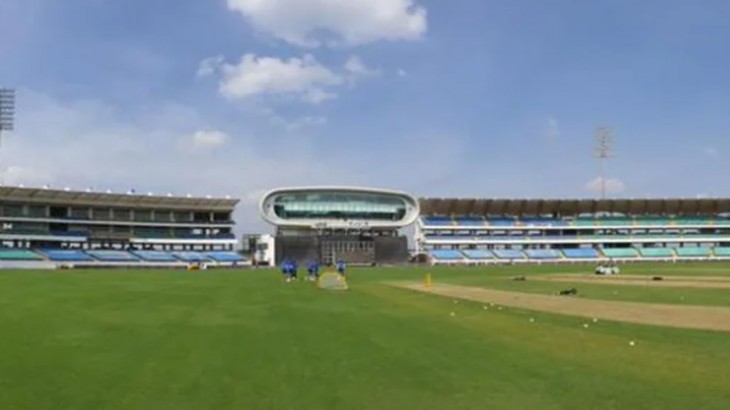 Indian Team And Saurashtra Cricket Association Stadium