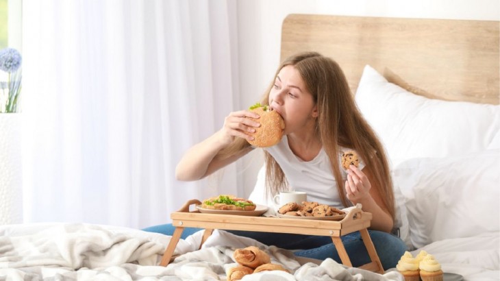 Eating on The Bed