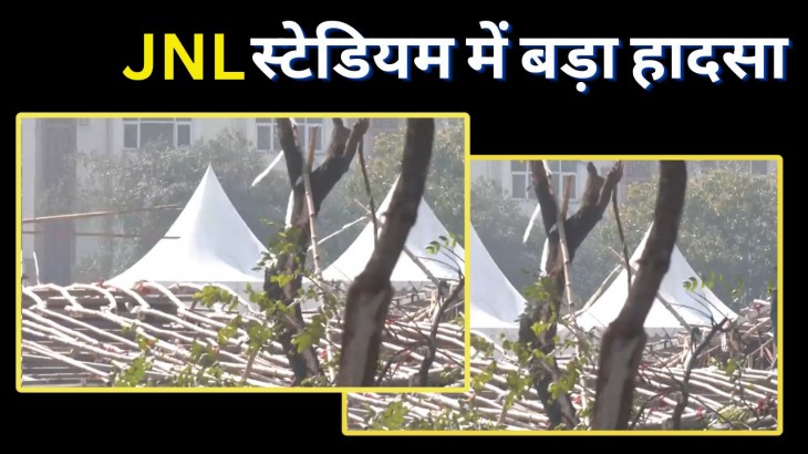 JNL Stadium pandal collapsed