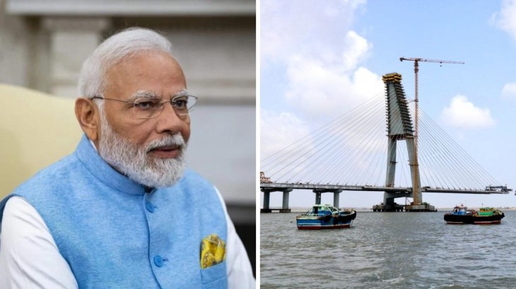 PM Modi and Dwarika Signature Bridge
