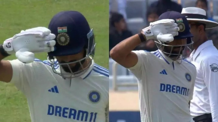 Whom did Dhruv Jurel salute after his half century during ranchi test