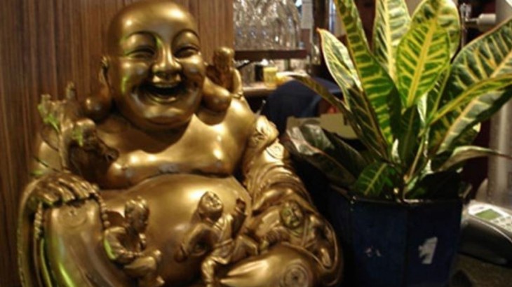 Laughing Buddha at home