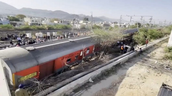 Ajmer Train derailed