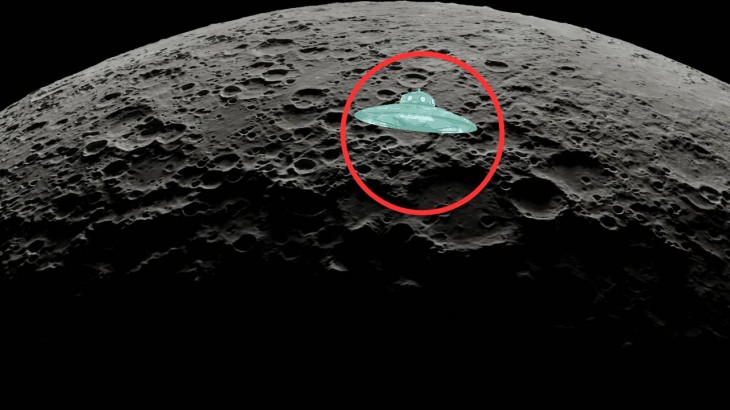 spacecraft on the lunar surface